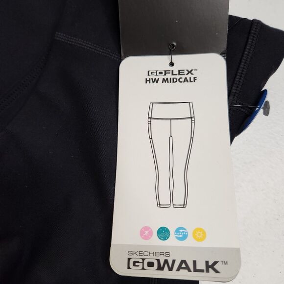 Skechers Go Walk Leggings – Women’s M | Black, High-Waist, Mid-Calf | NWT - Picture 3 of 8